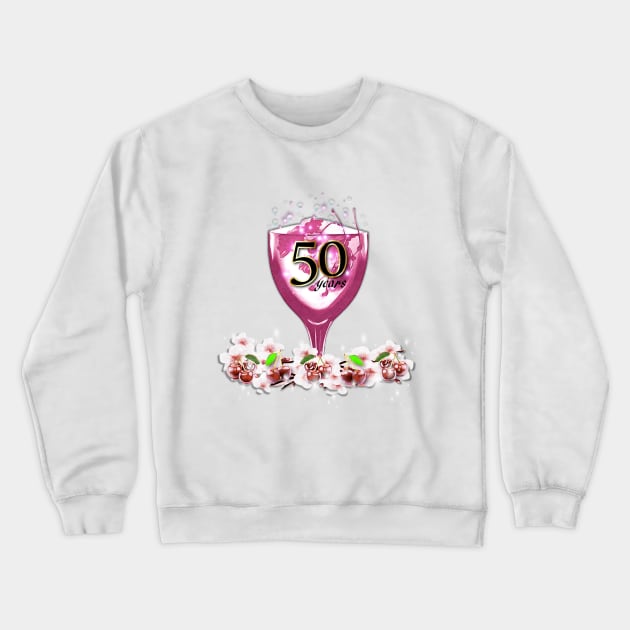 Celebrating 50 Years Crewneck Sweatshirt by KC Morcom aka KCM Gems n Bling aka KCM Inspirations